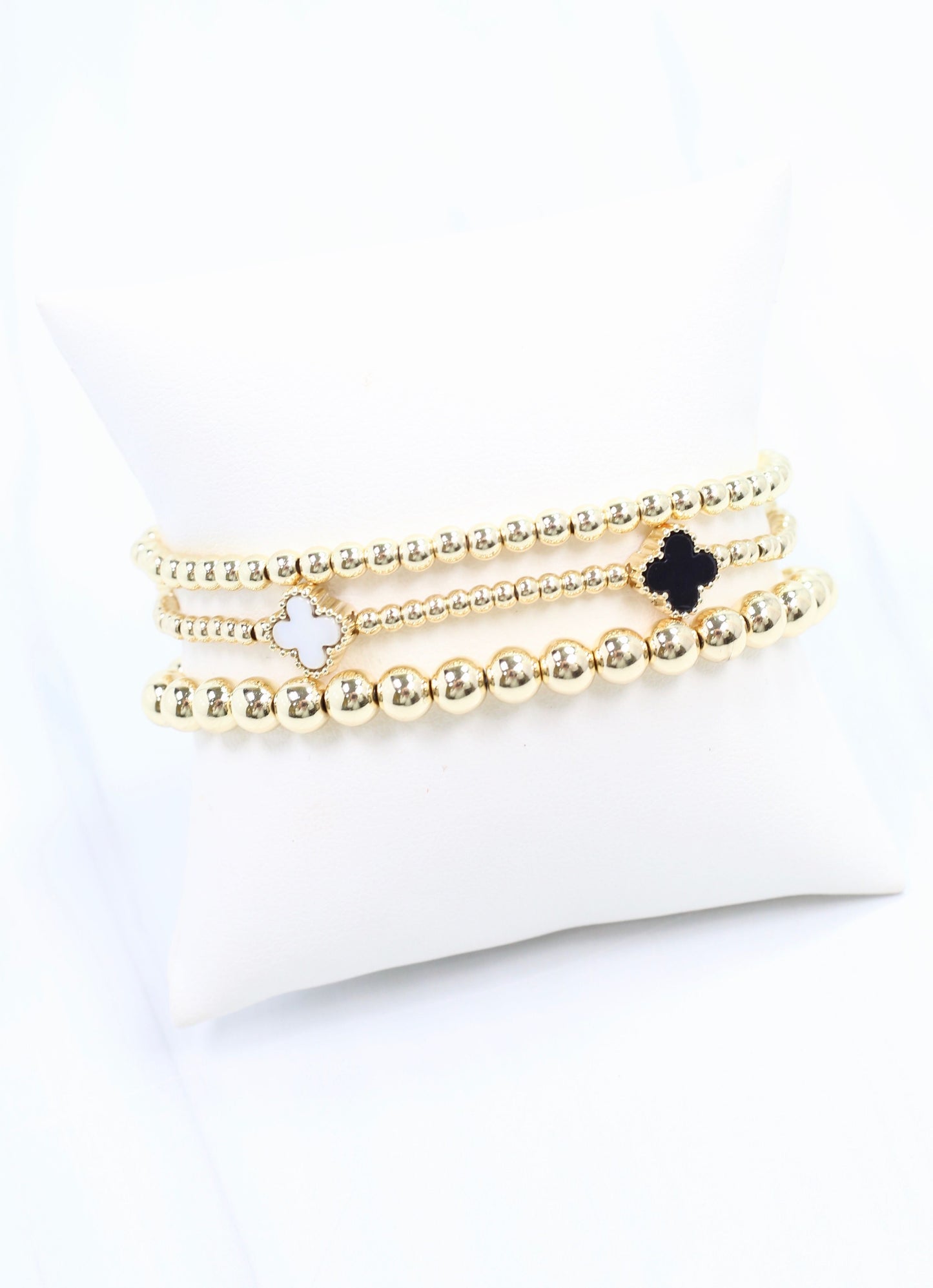 Parkland Clover Bracelet Set Gold