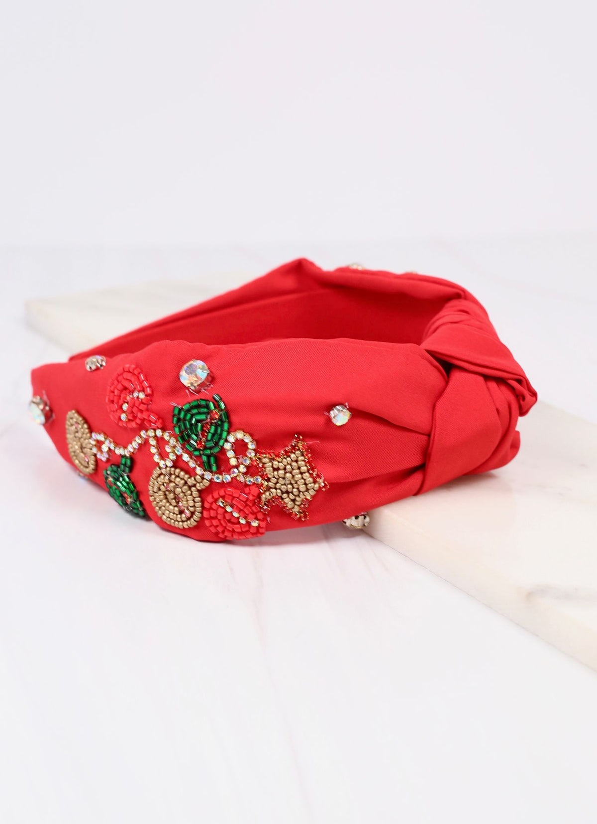 Holiday Ornament Headband RED