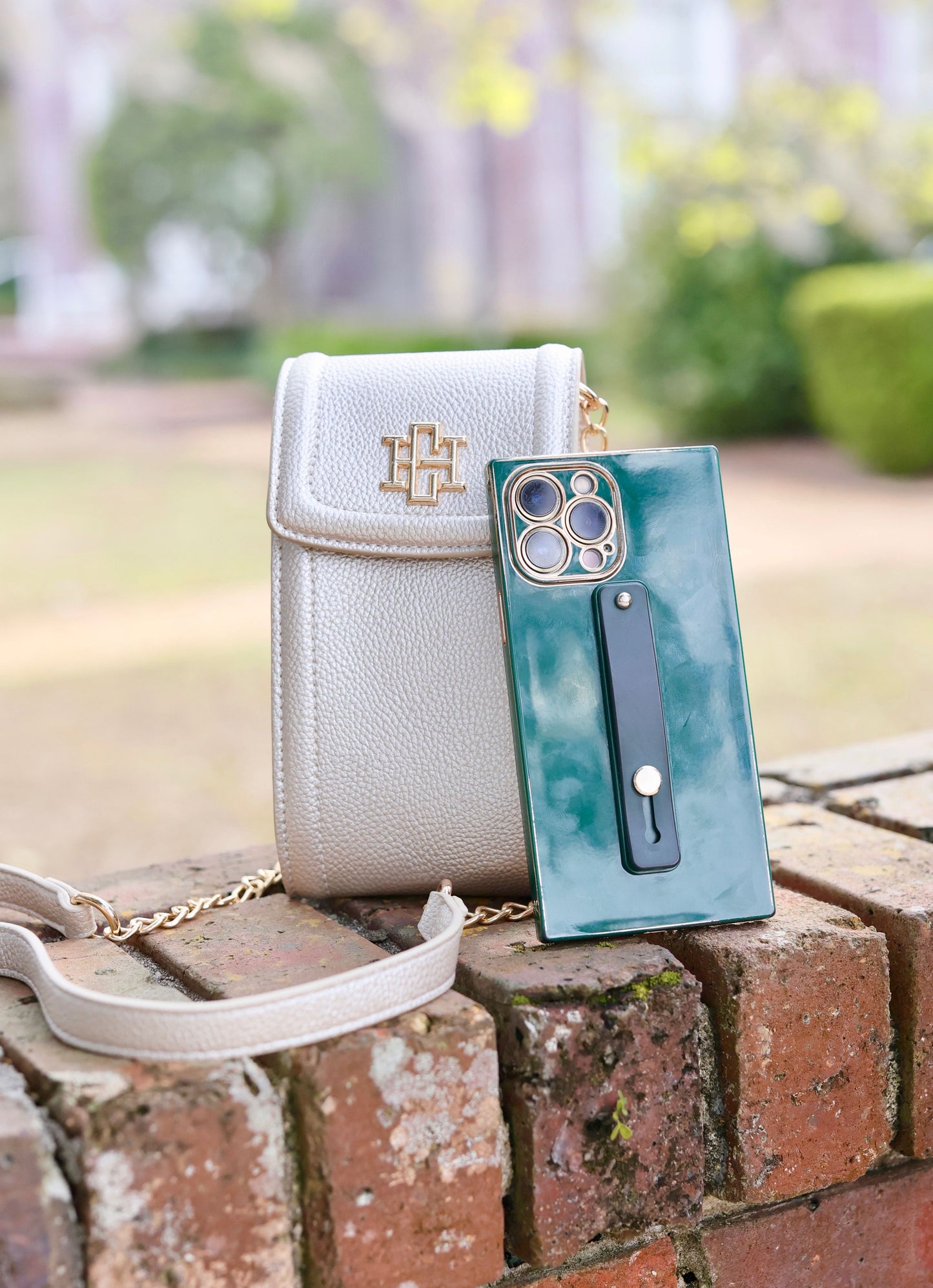 Paige Cell Phone Crossbody PEARL