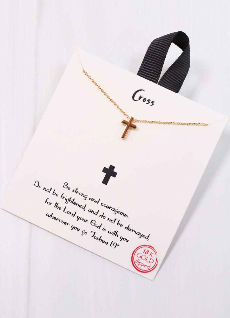 Everyday Cross Necklace GOLD