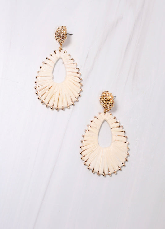 Kenora Wrapped Drop Earring Ivory