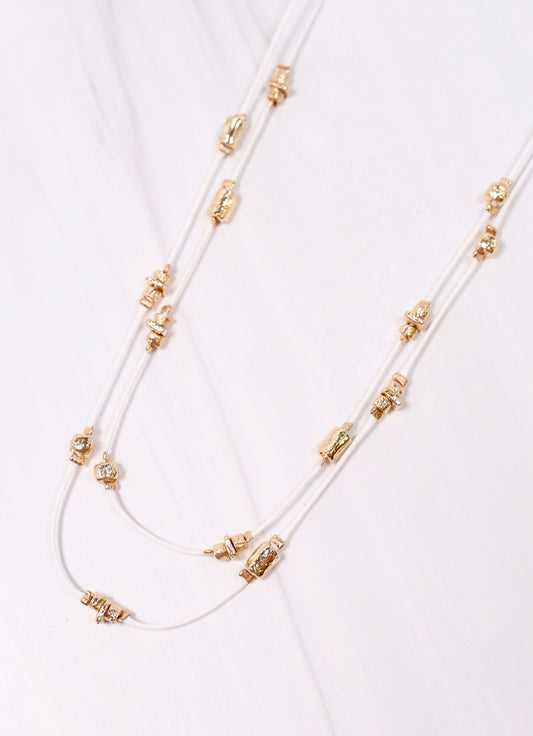 Mondello Layered Necklace WHITE