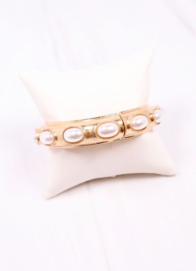Harriette Pearl Bracelet GOLD