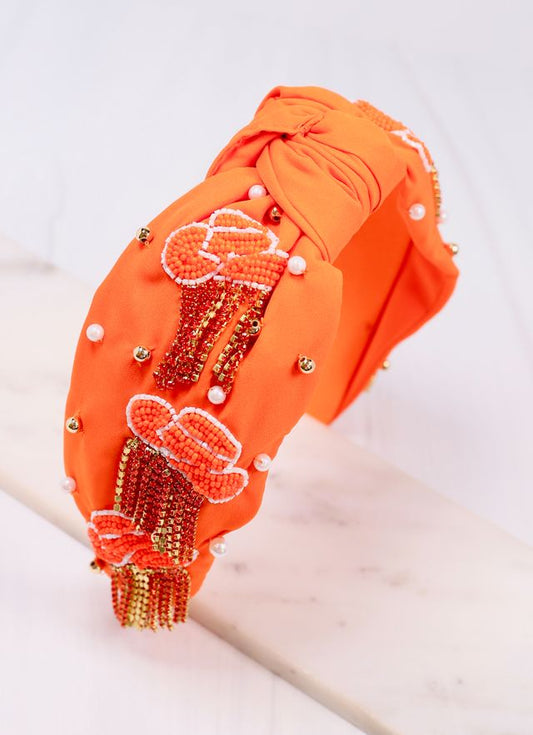 Outlaw Fringe Headband ORANGE