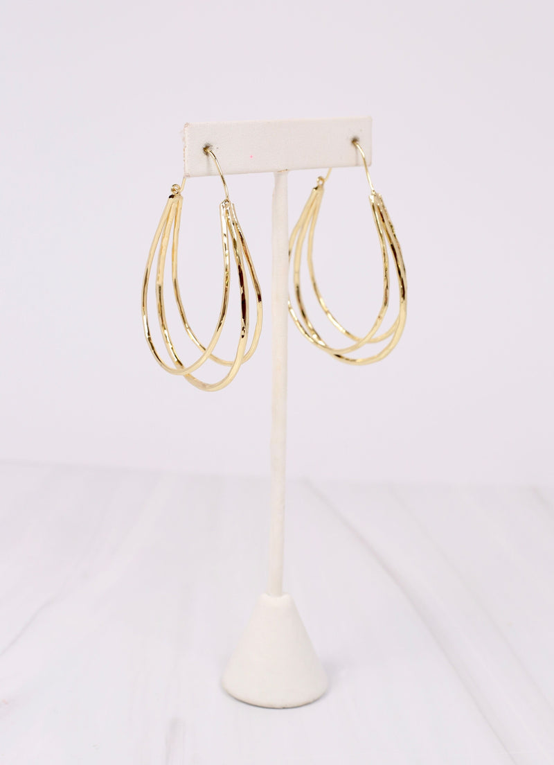 Lance Open Drop Earring GOLD