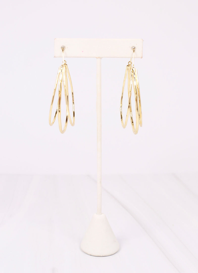 Lance Open Drop Earring GOLD