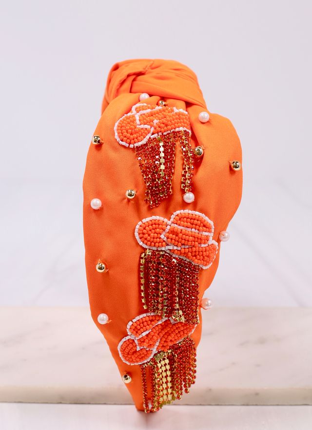 Outlaw Fringe Headband ORANGE