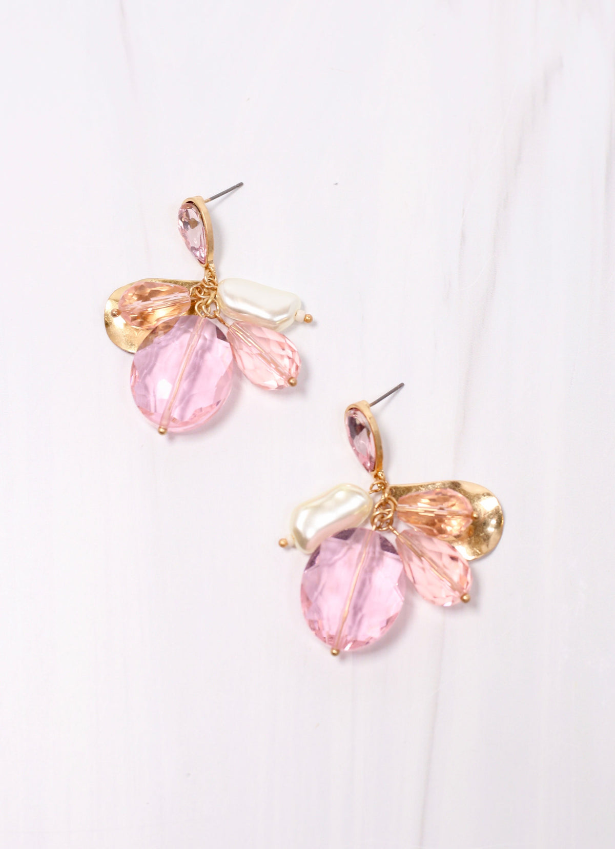 Sylvan Jewel Cluster Earring PINK