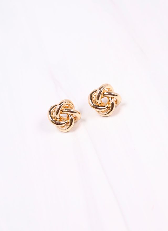 Casella Knot Stud Earring GOLD