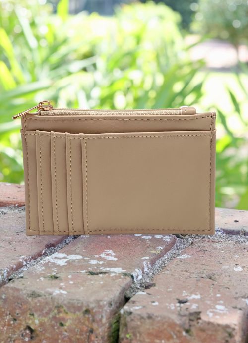 Molly Zip Card Holder Nude