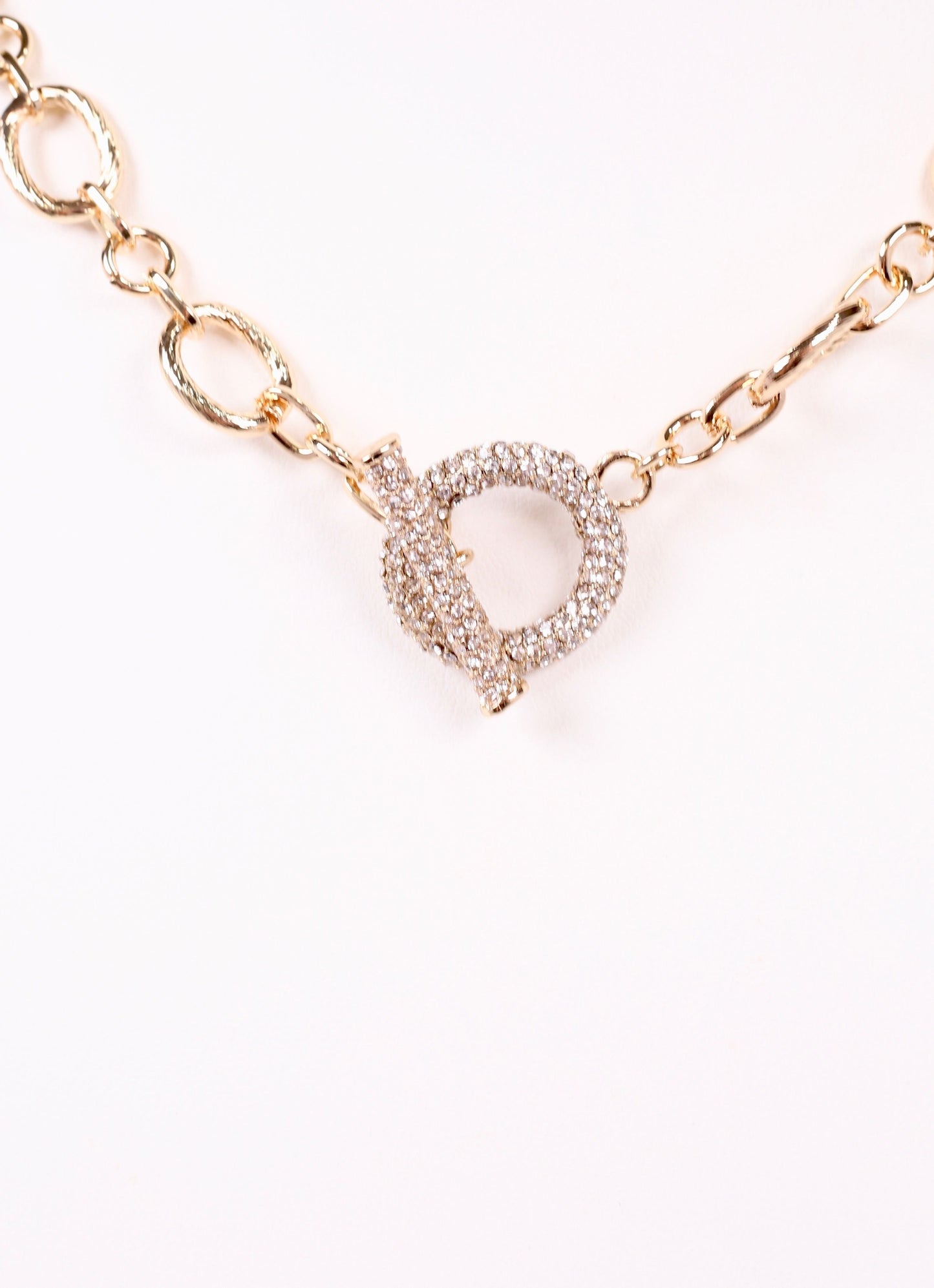 Kavanagh CZ Toggle Necklace GOLD