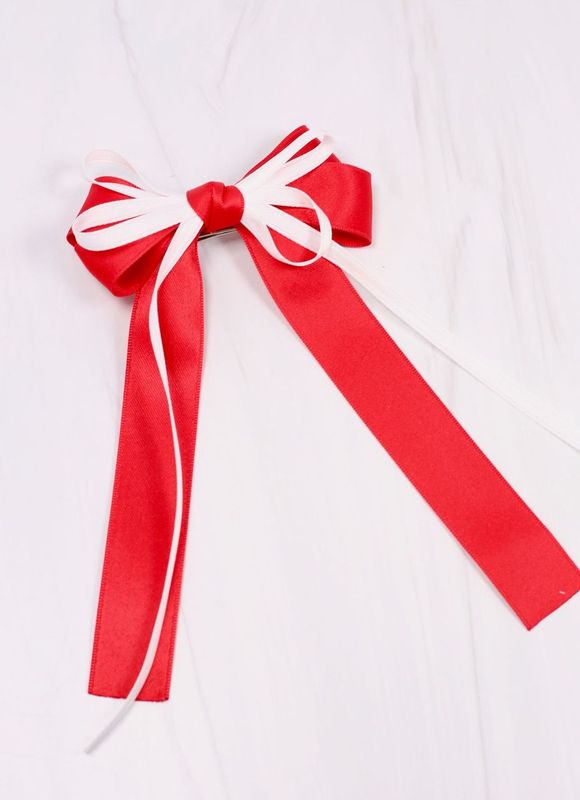 Brynlee Two Tone Bow RED
