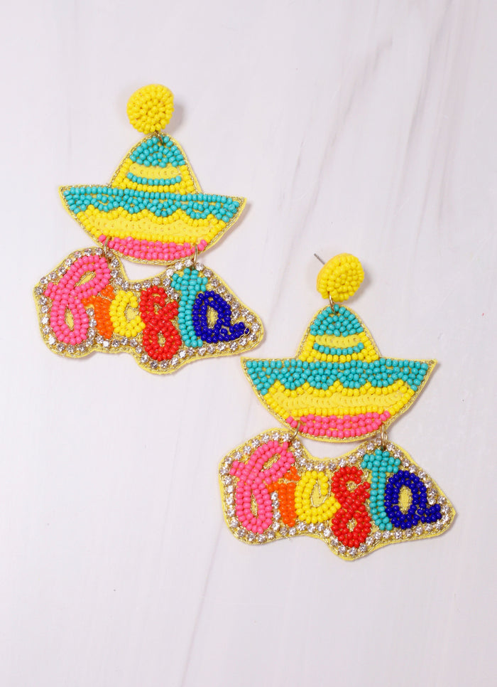 Fiesta Sombrero Embellished Earring MULTI
