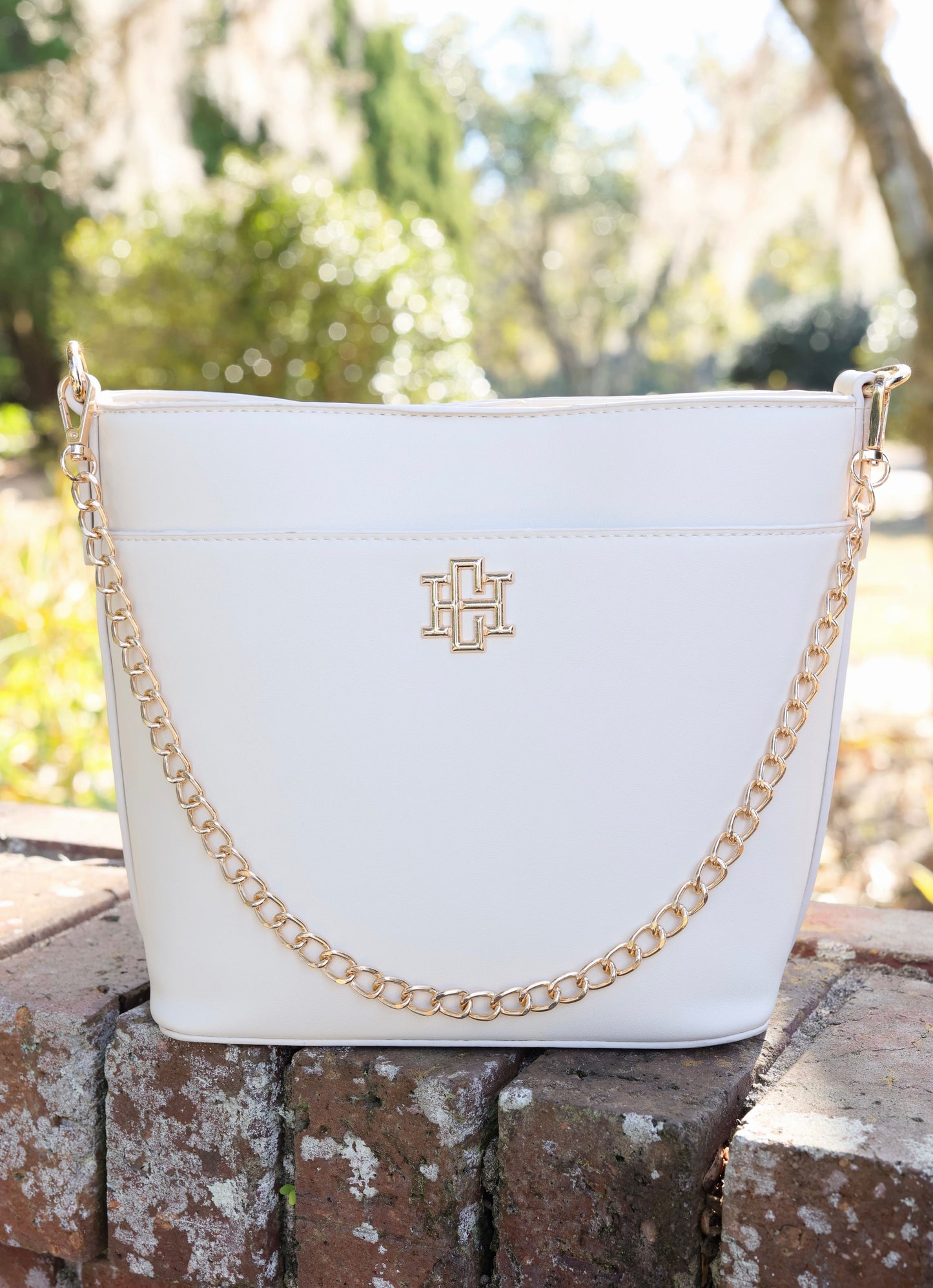 Brielle Bucket Bag Cream