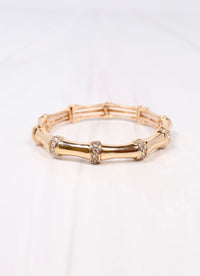 Erwin Stretch Bracelet with CZs GOLD