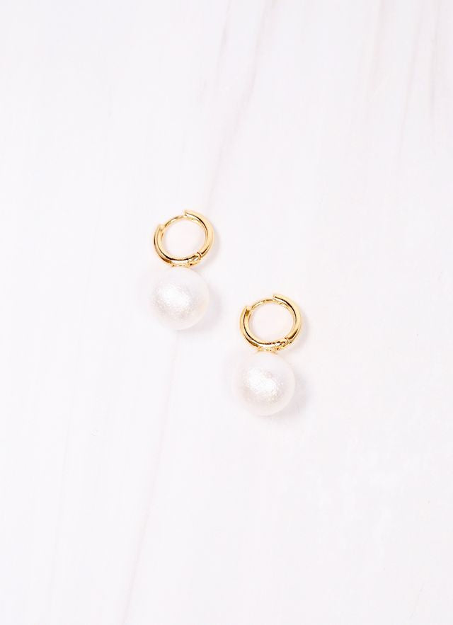 Paulsen Hoop Earring with Pearl GOLD