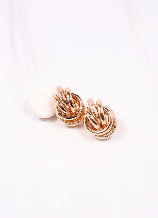 Kropp Knot Stud Earring GOLD