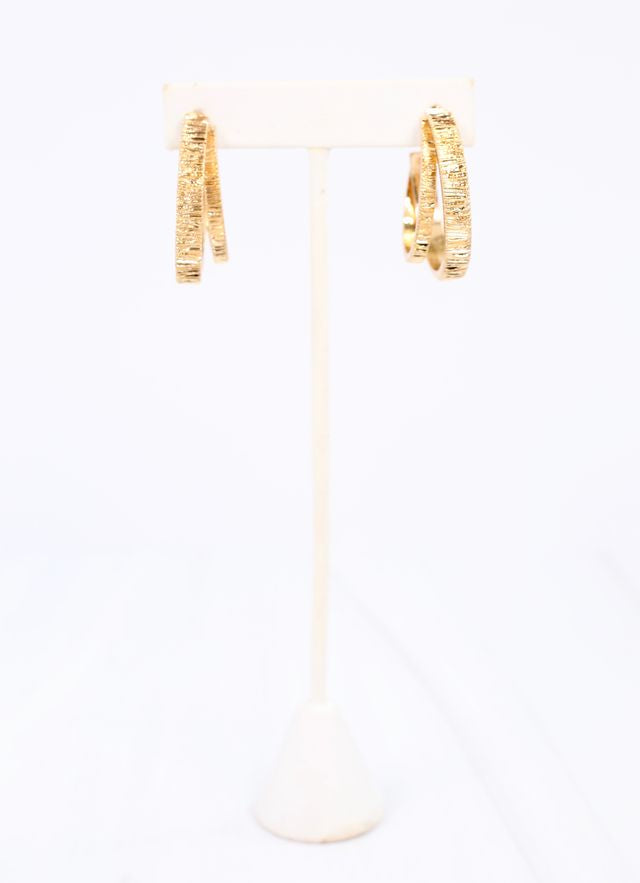 Falk Douple Hoop Earring GOLD