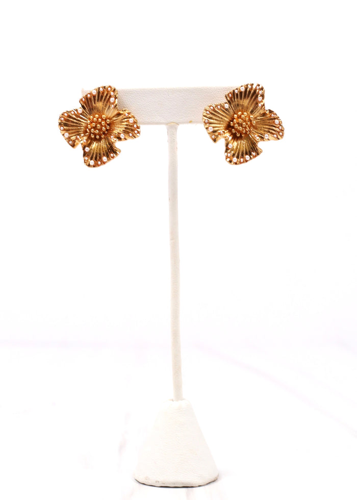 Timberlea Flower Earring GOLD