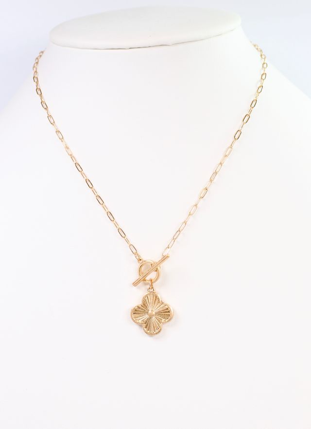 Jamal Clover Necklace GOLD