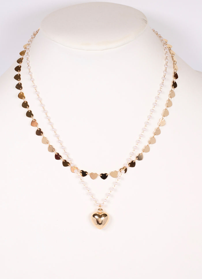 Lisa Marie Heart Necklace GOLD