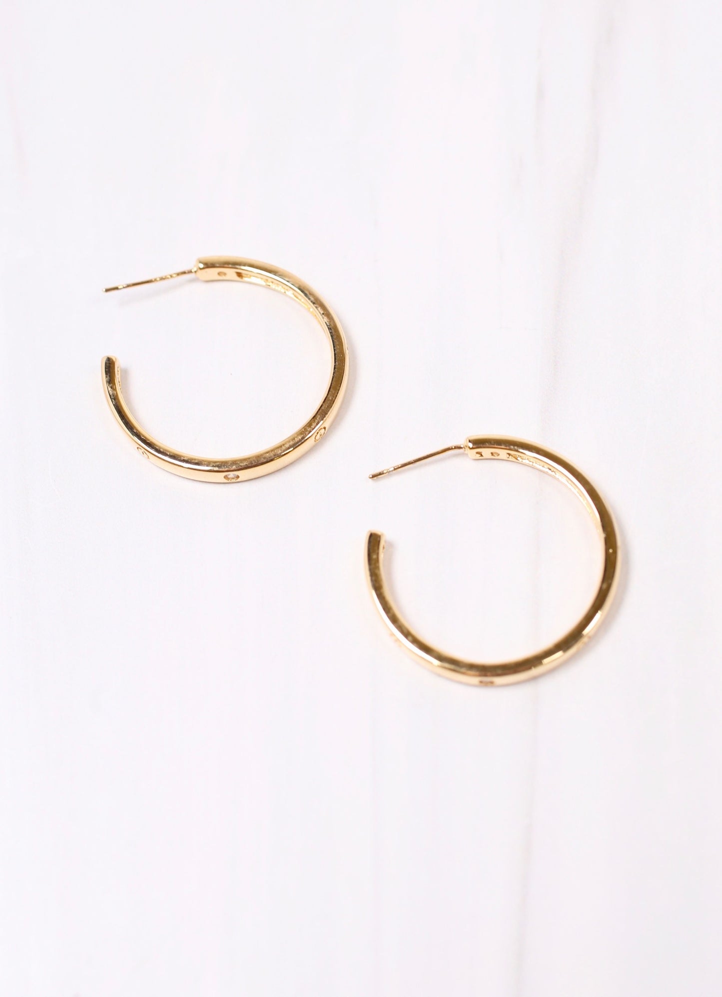 Oliveri CZ Hoop Earring GOLD