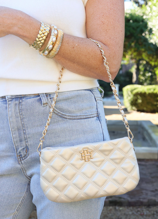 Livi Crossbody PEARL QUILTED DQ