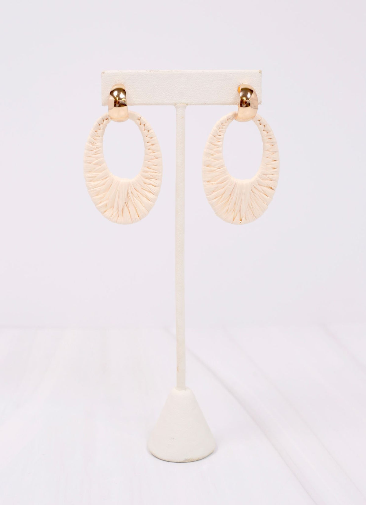 Sherb Wrapped Drop Earring IVORY