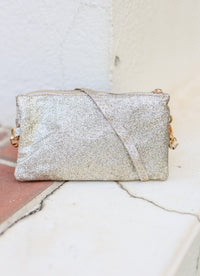 Liz Custom Collection Crossbody Bag GOLD GLITTER
