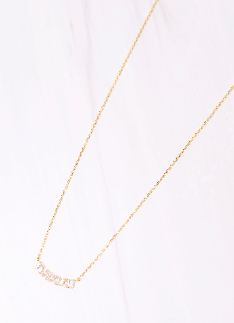 Rosslyn CZ Necklace GOLD