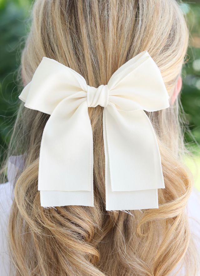 Gino Hair Bow Ivory