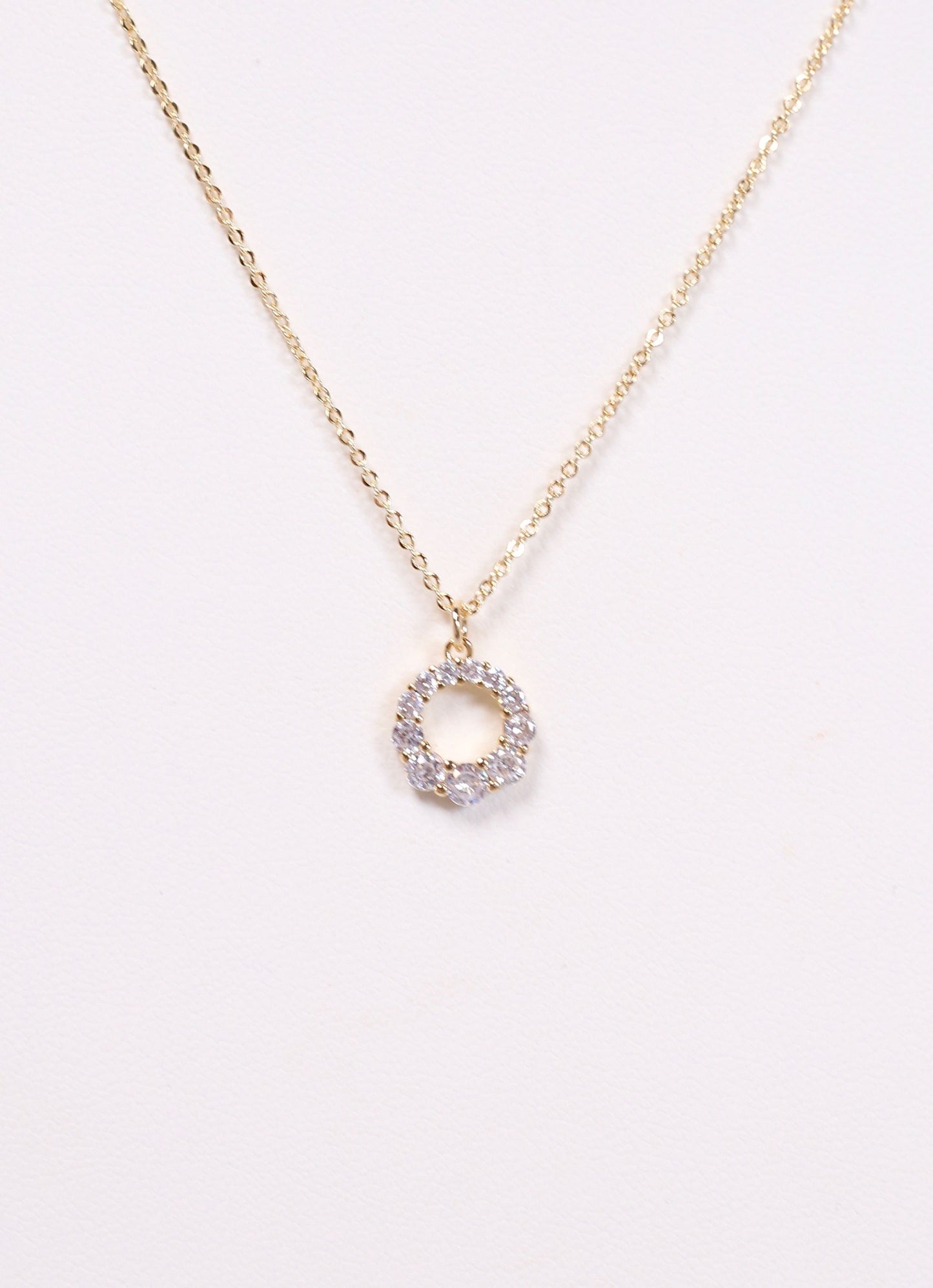 Dennis CZ Charm Necklace GOLD