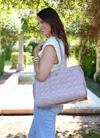 Shane Tote TAUPE PATENT LQ