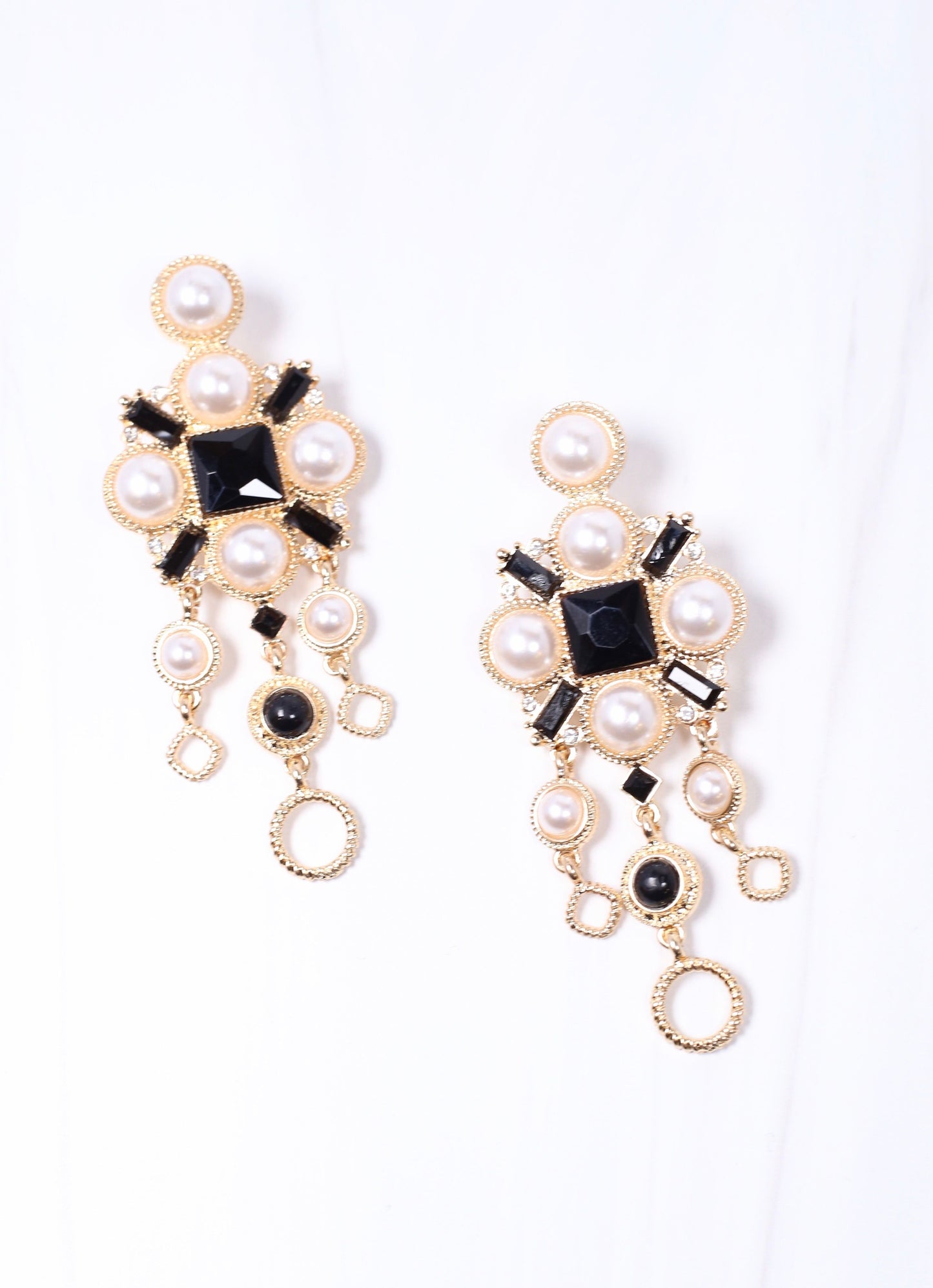 Gough Pearl Drop Earring BLACK