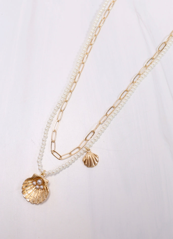 Nauta Layered Necklace with Shells GOLD