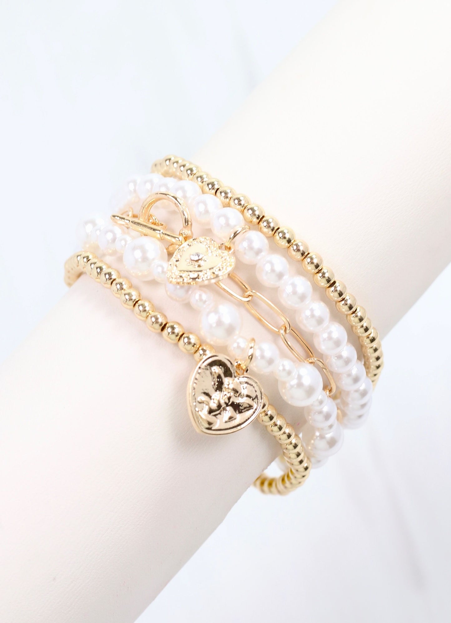 Randy Pearl Bracelet Set Ivory