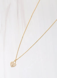 Maria CZ Heart Necklace GOLD