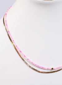 Sambro Layered Necklace PINK