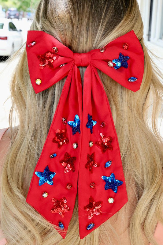 Shine Bright Bow RED