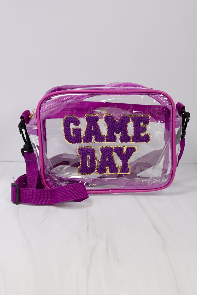 Game Day Clear Crossbody PURPLE