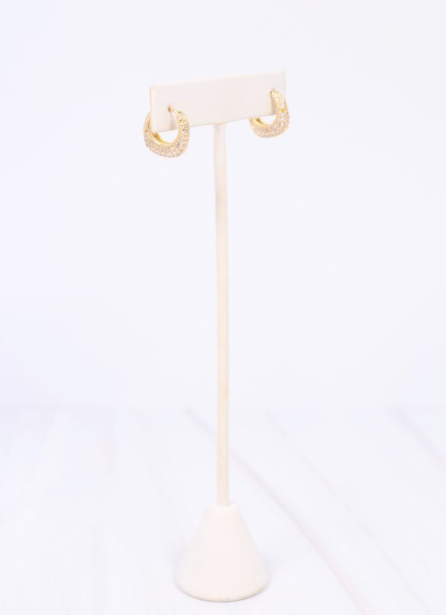 Jonathan CZ Hoop Earring GOLD