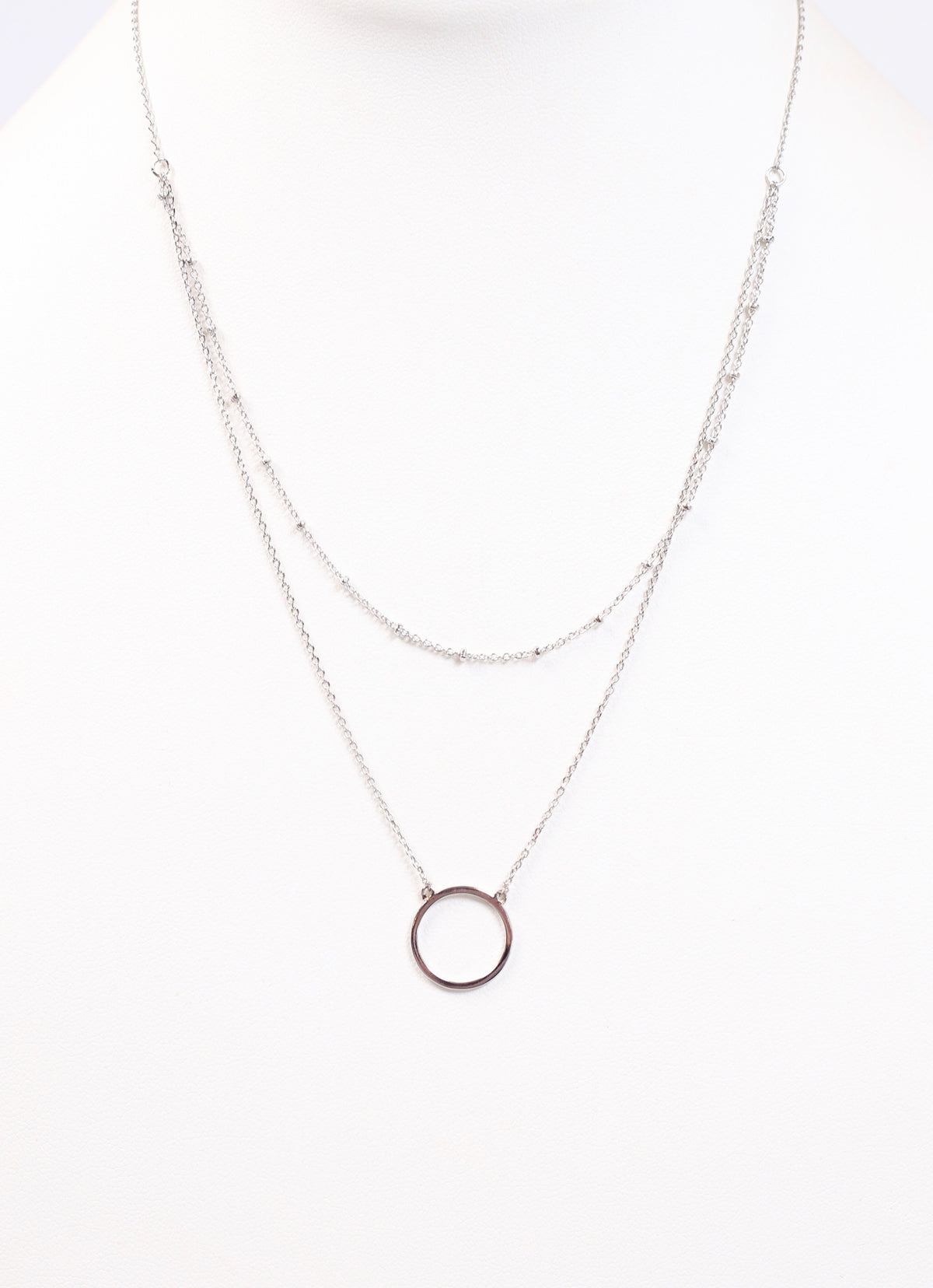 Sweet Moment Layered Necklace SILVER