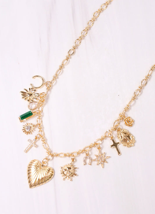 Natalya Charm Necklace GOLD