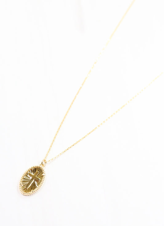 Dewey Cross Necklace GOLD