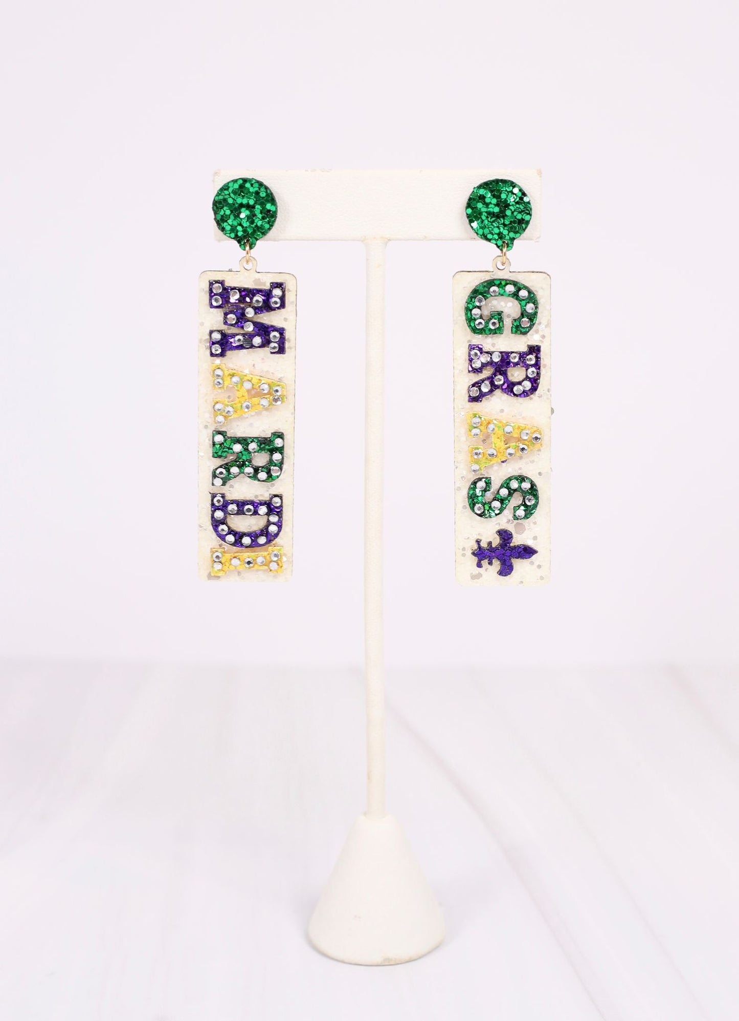 Mardi Gras Marquee Drop Earring MULTI