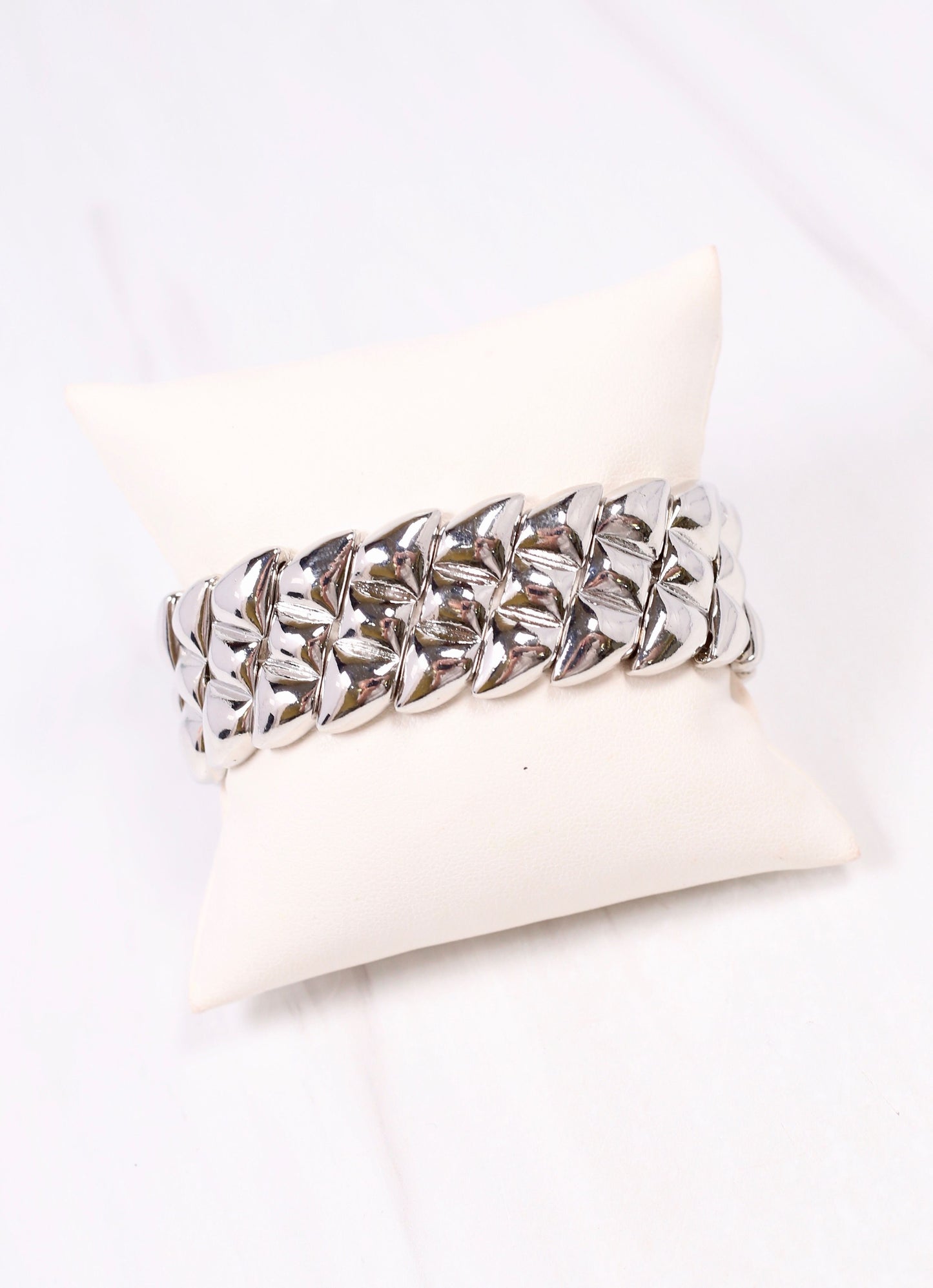 Troian Metal Stretch Bracelet SILVER