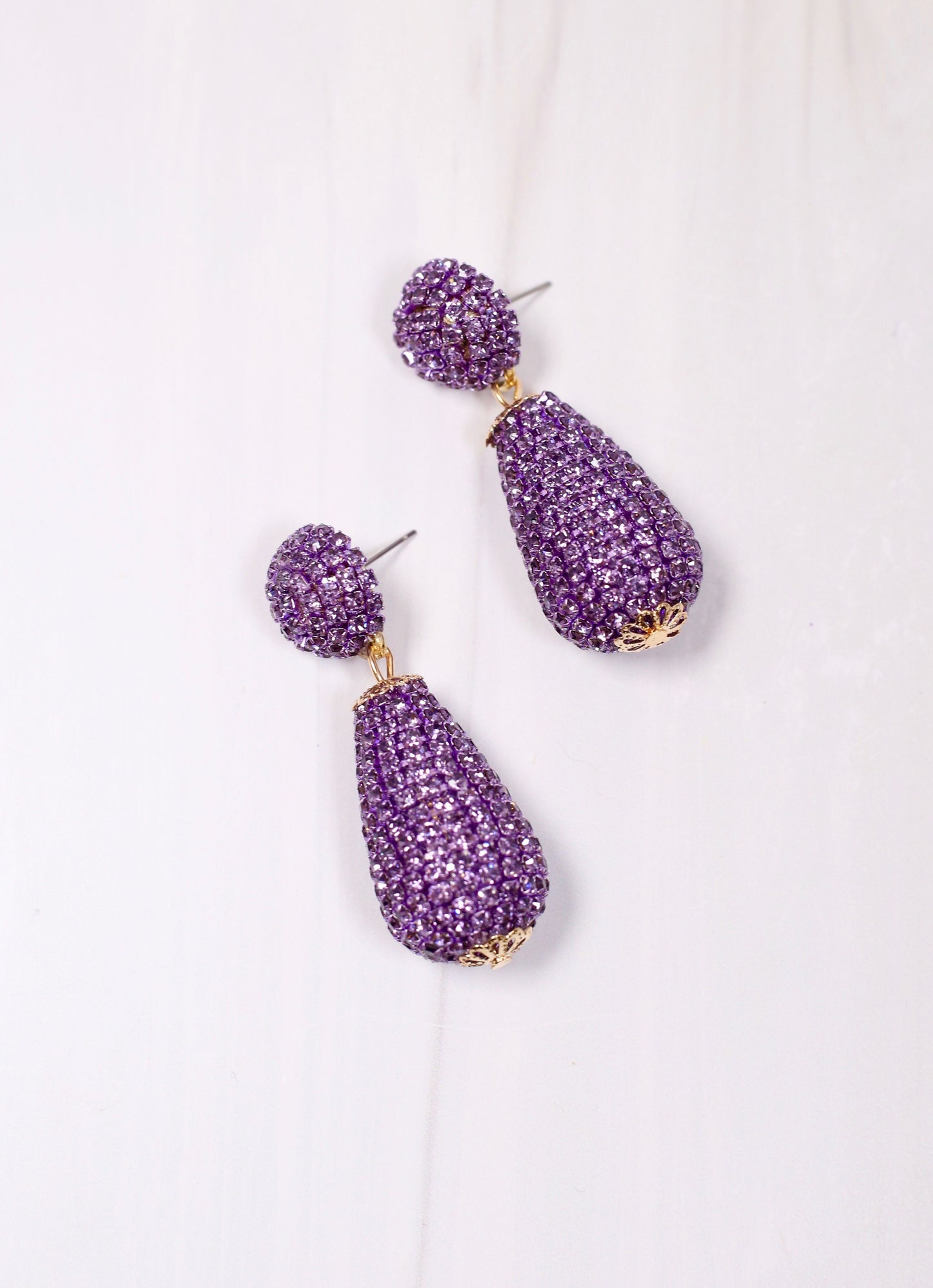 Perrot CZ Drop Earring LAVENDER