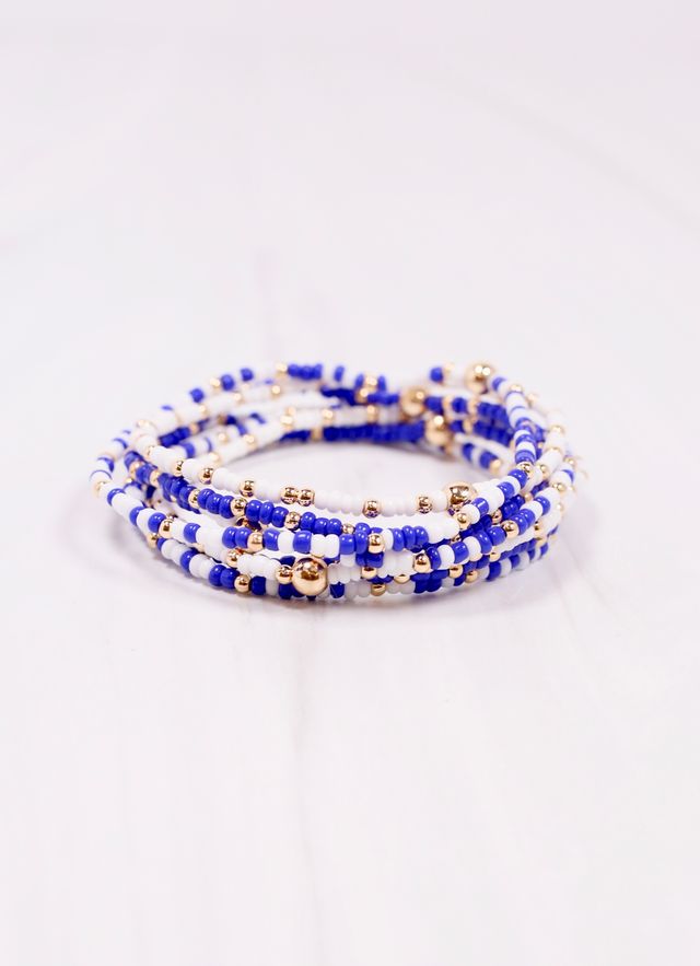Karnes Bracelet Set BLUE WHITE