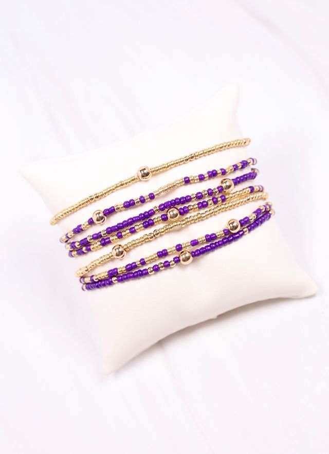 Karnes Bracelet Set PURPLE GOLD