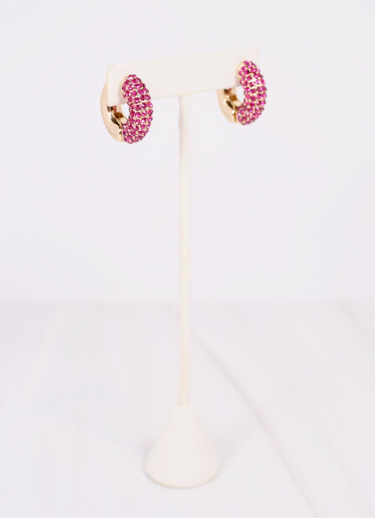 Sewell CZ Hoop Earring FUCHSIA